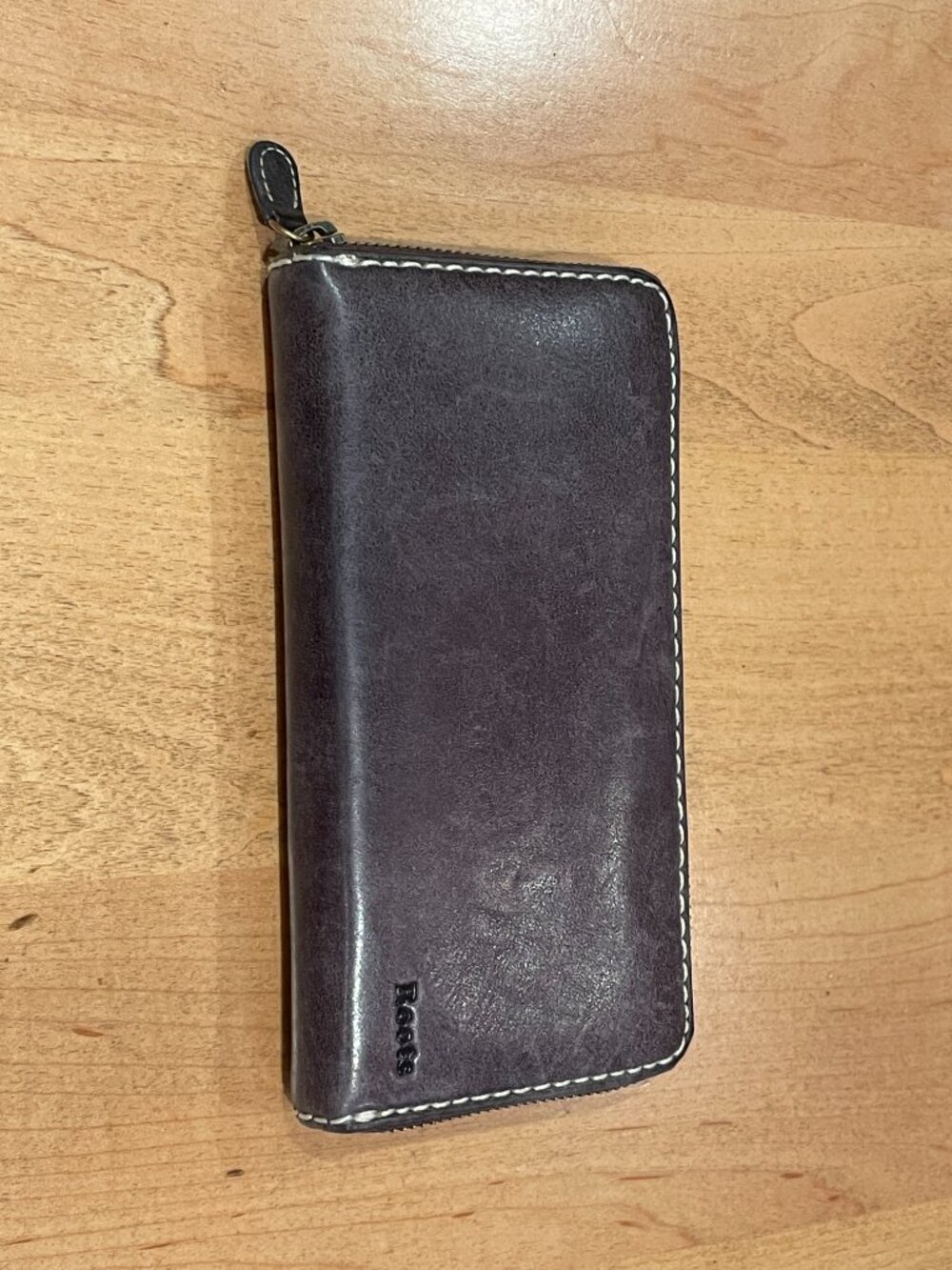 Beautiful Roots Leather Wallet - Deep Purple - Picture 3 of 5